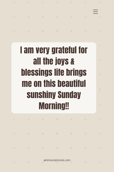 Sunday affirmations images