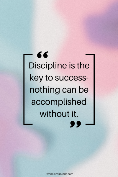 affirmations for discipline 