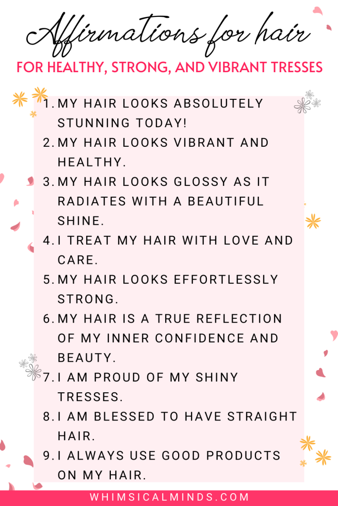 affirmations for hair