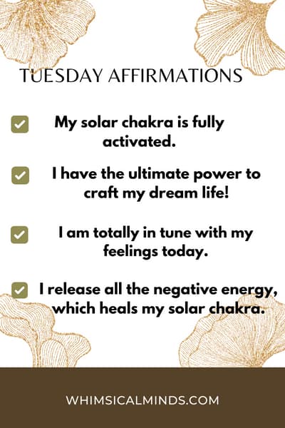tuesday affirmations